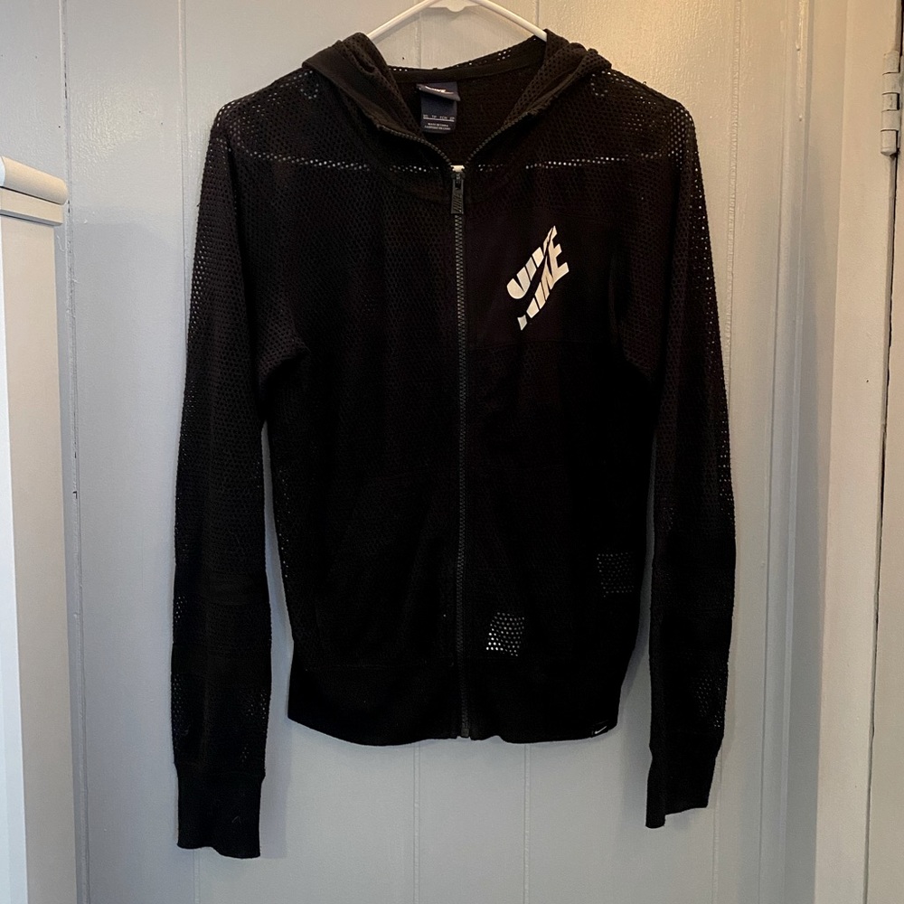 Nike Mesh Zip Up Hoodie